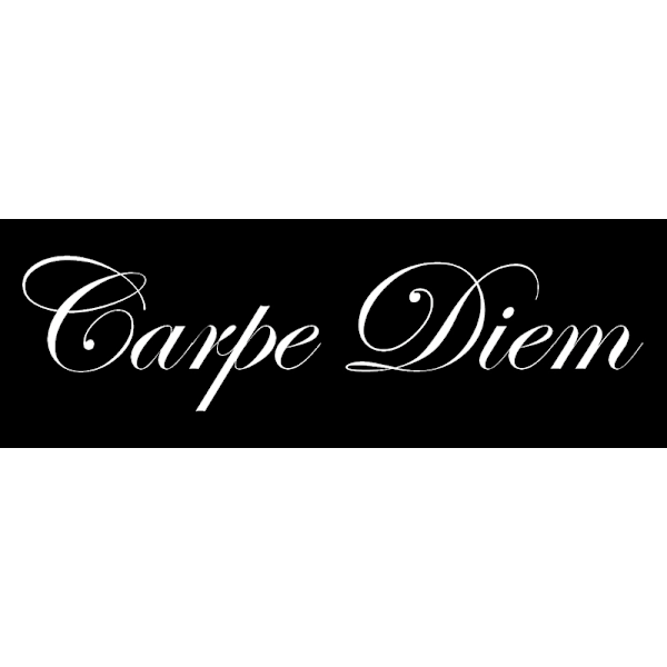 Väggord - Carpe Diem STOR vit