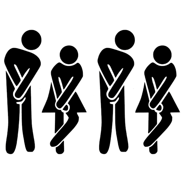 2-pack Väggdekor - Toalett WC symbol