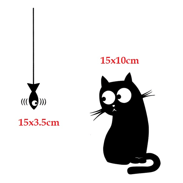 Toalettstol/sitsdekor fisk och katt