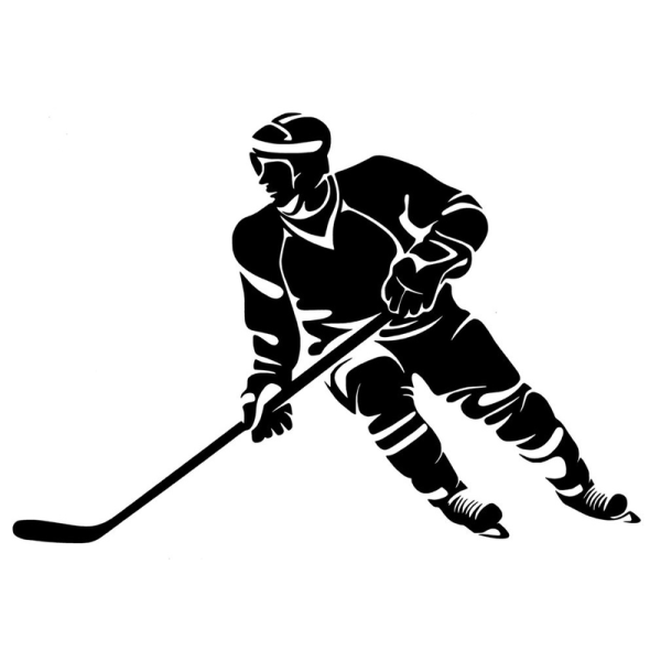 Väggdekor - Hockeyspelare ef15 | Fyndiq
