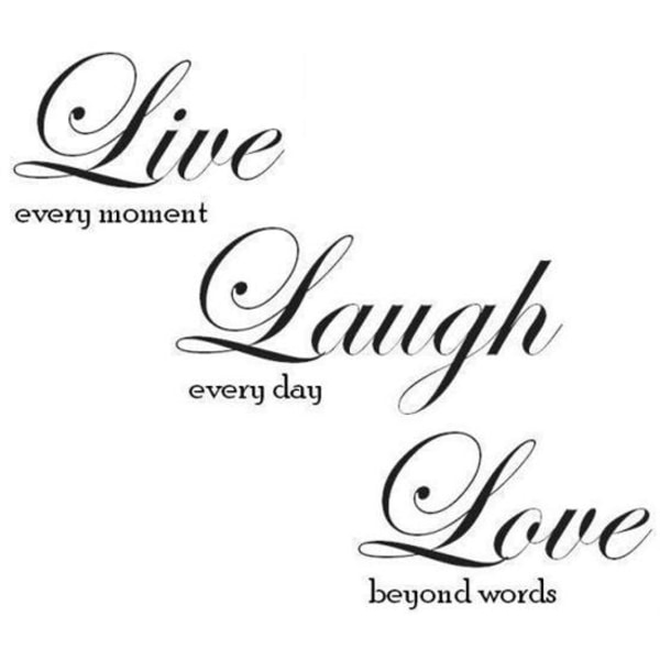 Väggord - Live, Laugh, Love