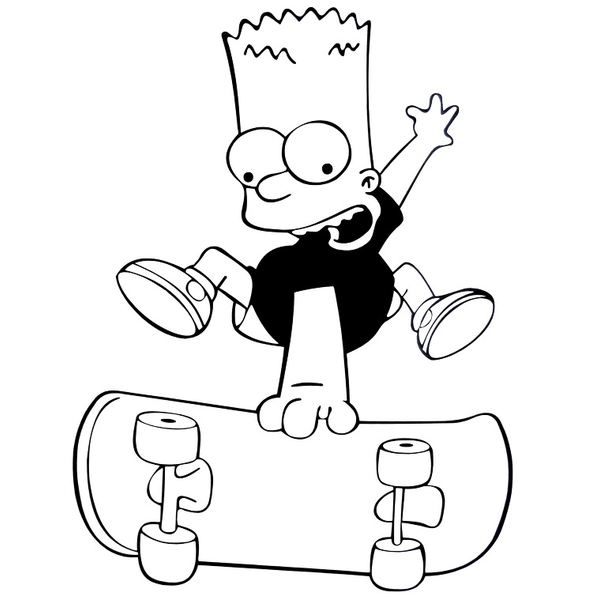 Väggdekor - Bart Simpsons