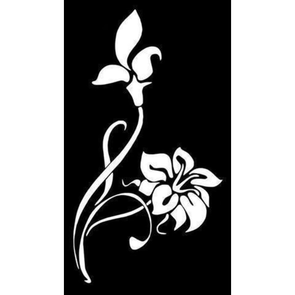 Väggdekor - Blomma vit