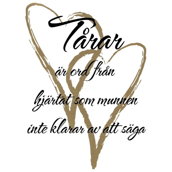 Väggdekor/Väggord - Tårar