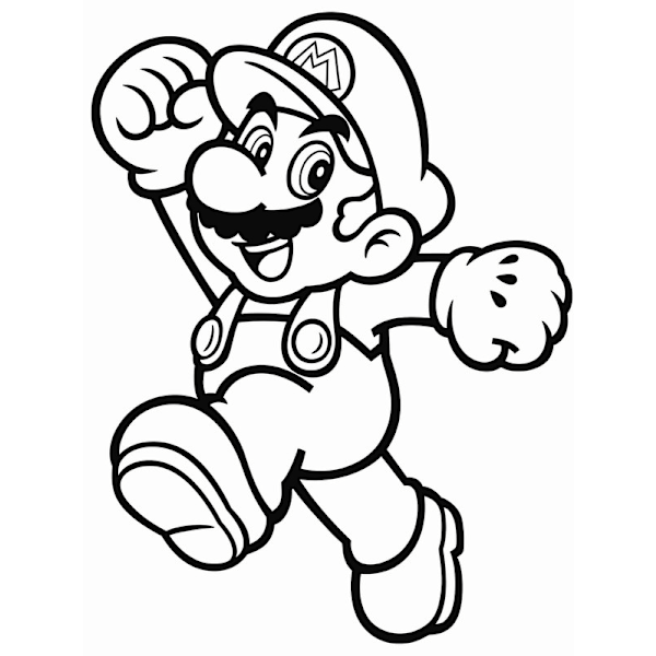 Väggdekor - Super Mario springer snabb