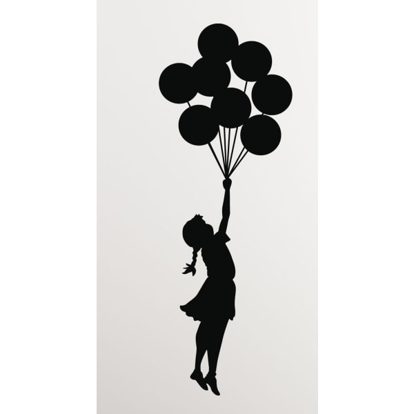 Väggdekor - Flicka med flygande ballonger av Banksy