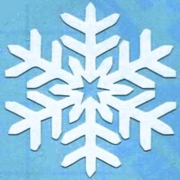 Väggdekor - Snöflinga vit 22-pack