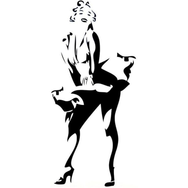 Väggdekor - Marilyn Monroe svart