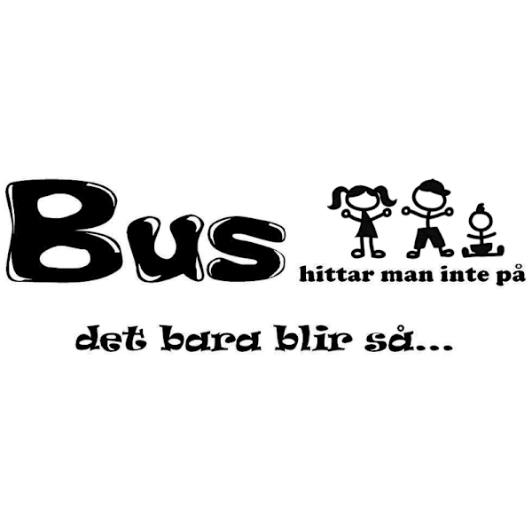 Väggord - Bus hittar man inte på... svart