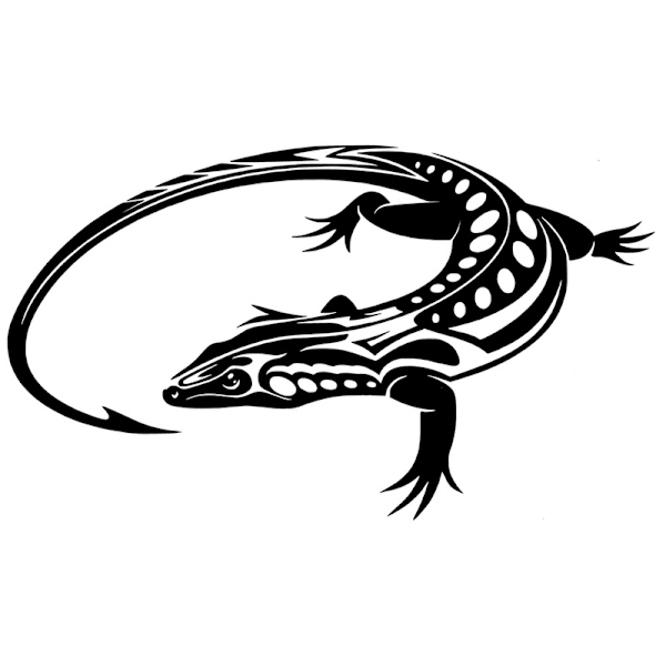 Väggdekor - Ödla