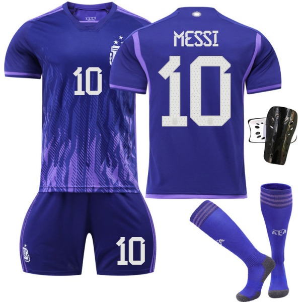 23 Miami-trøje, Argentina nr. 10 Messi-trøje, hjemme- og udebanetrøje til drenge- og pigelandshold i fodbold Argentina No. 10 28