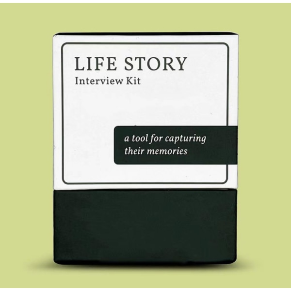 Life Story Interview Kit, 150 Life Story Interview Kit-kort, Engagerande frågor för föräldrar och morföräldrar, Minnesdelningsspel för familjekvällar 1pcs