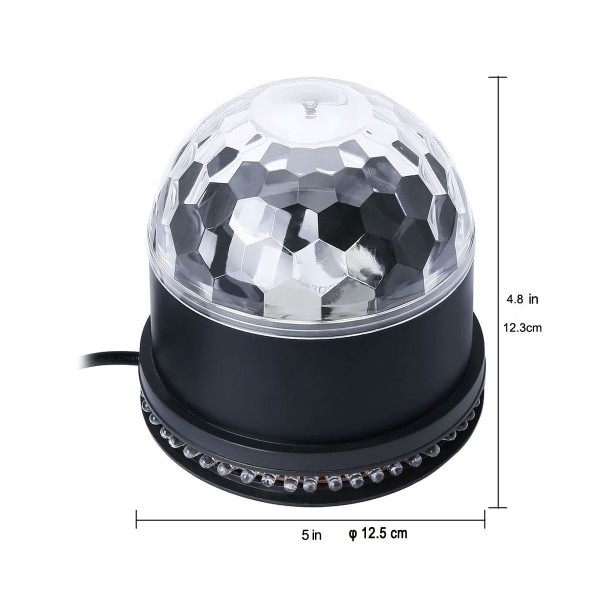 LED disco ball 5W disco lampe festlys lyseffekt scenelys 8w voice control