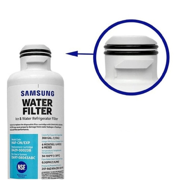 2-pak Samsung DA29-00020B HAF-CIN/EXP køleskabsvandfilter (2 dele)