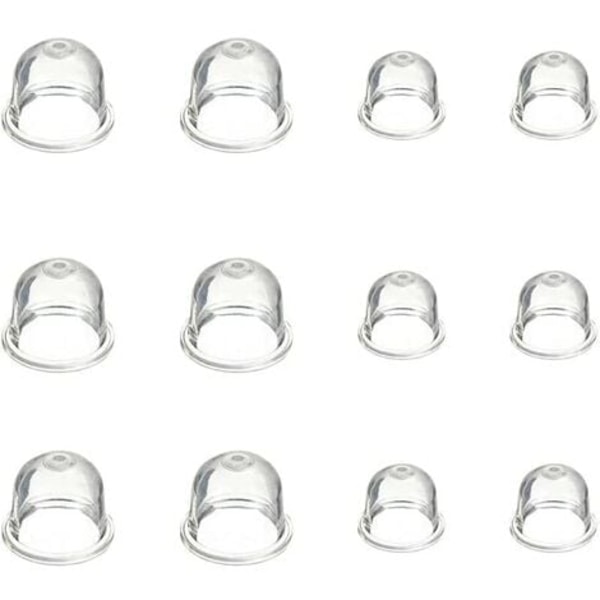 12 kpl Primer-pumppu kaasuttimelle 19 mm ja 22 mm Primer-pumppu Primer-tarvikkeet ruohonleikkurille moottorisahalle puhallinleikkurille trimmerille