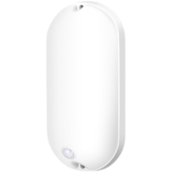 Våtromsbelysning LED Taklamper, Fuktsikker Oval Lampe 20W Badlampe badrombelysning våtrom IP54 - hvit