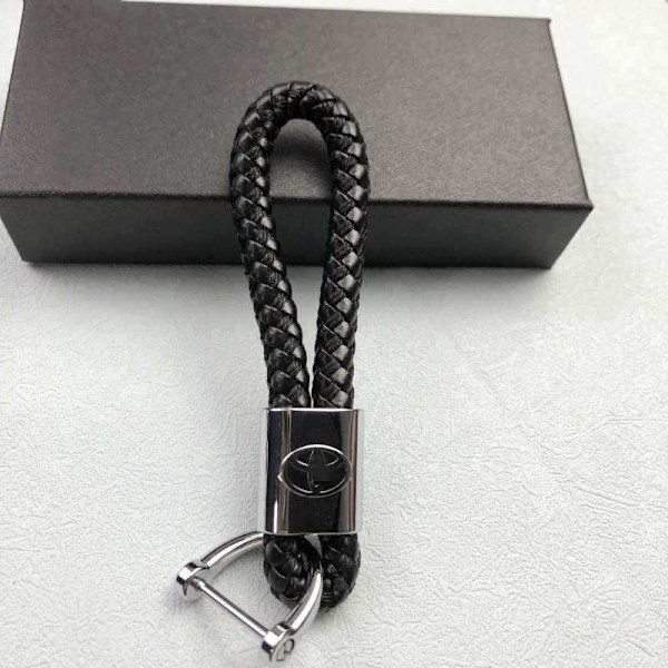 Tyylikäs käsin kudottu avaimenperä autologolla - Elegantti unisex-avaimenperä miehille ja naisille Benz