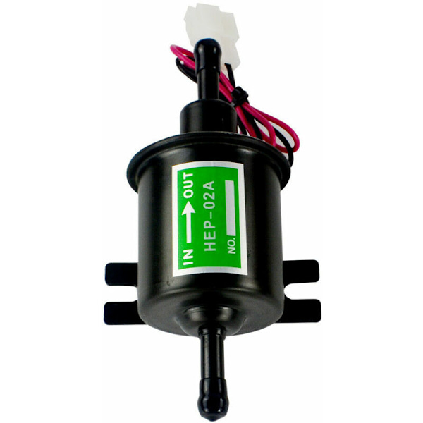 Universell 12V Kraftig Elektrisk Bränslepump Solid Metall Bensin Bränslepump Bränsle Bensin Överföringspump 12 Volt HEP-02A