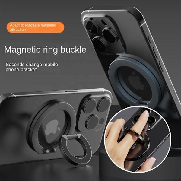 Magsafe Dubbelsidig Magnetisk Mobiltelefonhållare Full Legering Skrivbordshållare Universell Hemmabruk