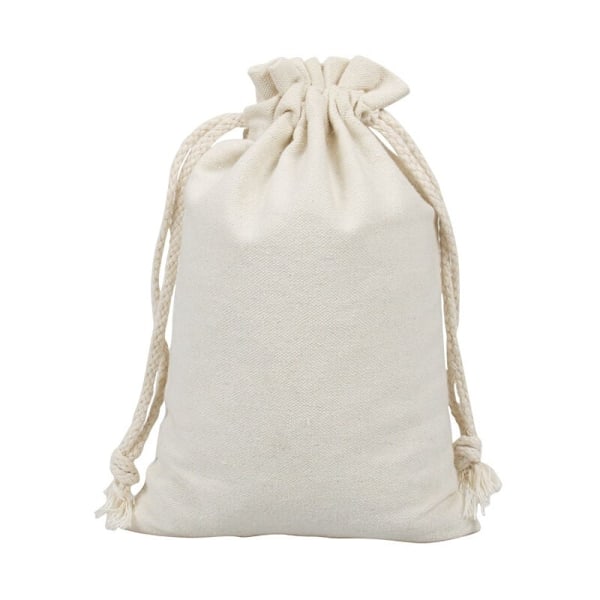 20 små stofposer, bomuldspose, smykkepose i linned, stofpose med snøre, gavepose 13 x 18 cm - Perfekt