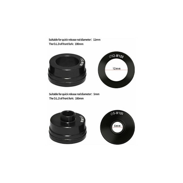Perävaunun lisävarusteet, polkupyörän haarukkateline läpiakselipidike 5x100mm 12x100mm 15x100mm 15x110mm