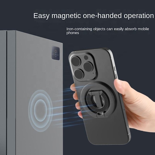 Magsafe Dubbelsidig Magnetisk Mobiltelefonhållare Full Legering Skrivbordshållare Universell Hemmabruk