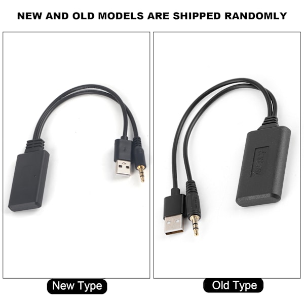 3,5 mm / 0,14 tuuman auton AUX-audiokaapeli langaton Bluetooth-vastaanotinadapteri HIFI-stereomusiikki autotarvikkeet