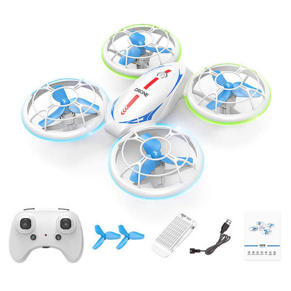 Mini Drone för barn, Fjärrkontroll Drone Flygande Leksaker, Quadcopter för nybörjare, 360° Flip, Full Propeller Protect, RC Drone Lätt att flyga, Present
