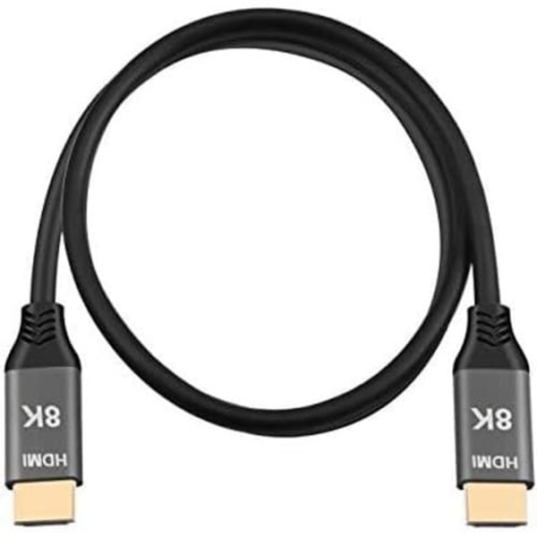 HDMI 2.1-kabel Ultra-HD UHD 8K 60hz 4K 120hz 48Gbs-kabel med 3m HDMI-lyd- og Ethernet-kabel