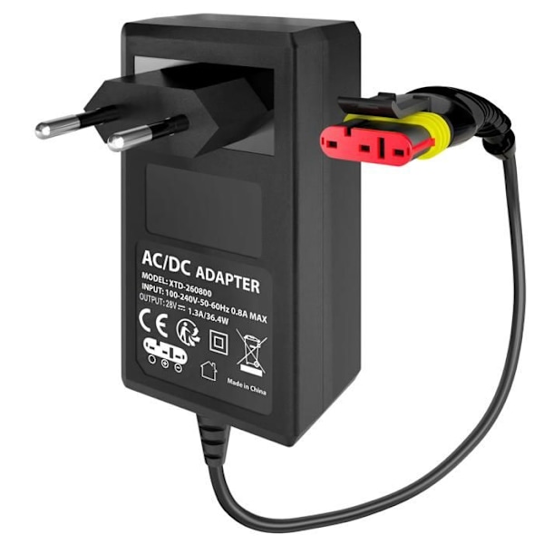 Laddare för Batteri 28V - Husqvarna - Automower 105/310/315X - Universell - Elektrisk - Svart