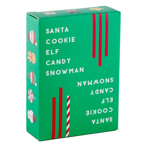 Santa Cookie Elf Candy Snowman Familiebrætspil for børn i alderen 6-8, 8-12 og op - Et sjovt rejsekortspil for børn i alle aldre TOMTECOOKALF GODIS SNÖGUBB