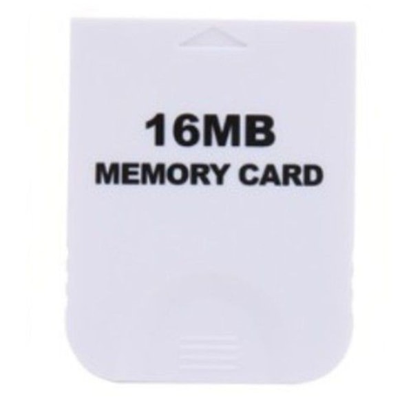Srna Praktisk 16MB White Game Memory Card Block för Nintendo Wii Gamecube NGC-16M Gaming System Console