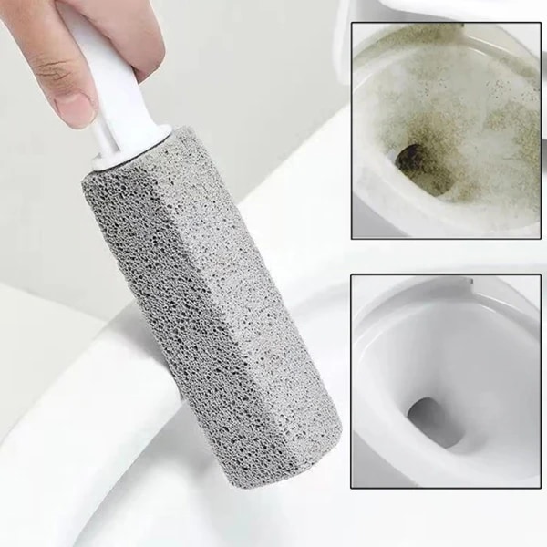 6 st Pimpsten toalettborste Hushålls toalettskål Rengöring Limesc Grå 3,8*3,8*23,5CM Grå 3,8*3,8*23,5CM