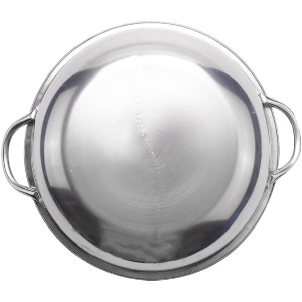 2 stk. 28 cm Dobbelte Delte Rustfri Stål Hot Pot 28 cm Køkkenredskabssæt Varme Suppegryder