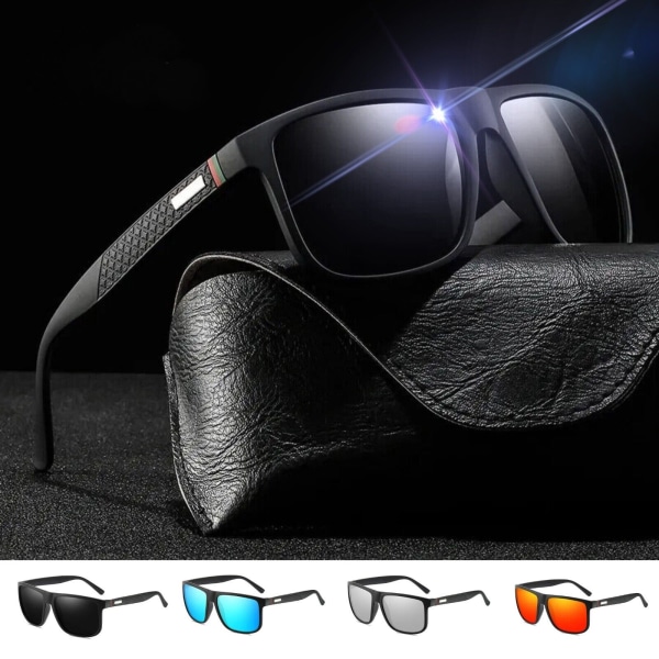 polarisierte RX100 Sonnenbrille Mode vintage fyrkantiga polariserade solglasögon män kvinnor black