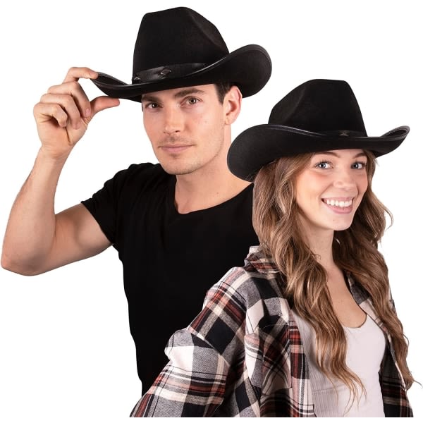 Kangaroo Cowboy -hattu vetoketjulla, Cowboy-hatut miehille ja naisille, huopa Cowboy-hatut, Cowboy-hatut aikuisille, Cowgir
