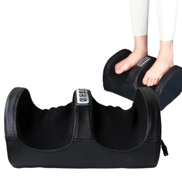 Shiatsu fotmassageapparat med värme, fot- och vadmassager med massagerulle, djupvävnadsmassageapparat för fotmassage och vadmassage European plug