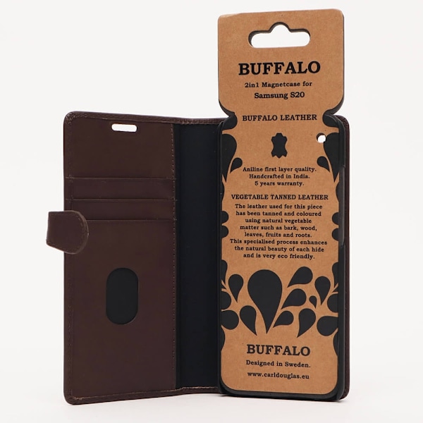 Buffalo Samsung Galaxy S20 Kotelo 2in1 Aitoa Nahkaa Ruskea 100