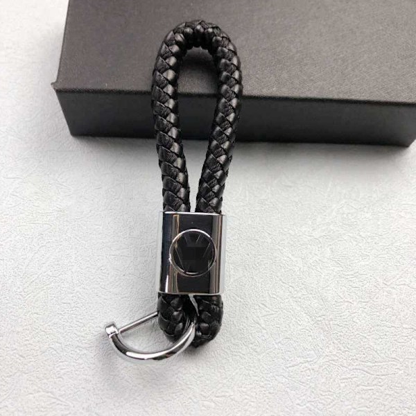 Stilren håndvevd nøkkelring med billogo - Elegant unisex-nøkkelholder for menn og kvinner Ford