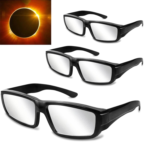 Solformørkelsesbriller - 1-5 pakke holdbare plastformørkelsesbriller for direkte solvisning 5pcs