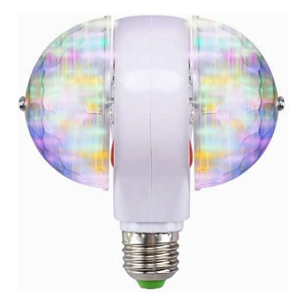 Scenebelysning, E27 RGB LED Disco Scenebelysning Kule Lys 2 Roterende Hoder Party Effektlampe Fairy Lights RGB LED Scenebelysning (220V)