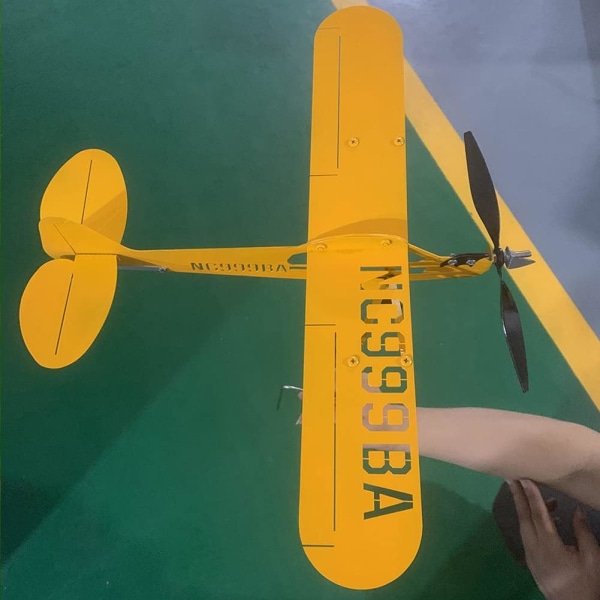 Håndlavet flyvejrhane til gårdsfly Vindmølle Metal Vindmølle Udendørs Skulptur Float Plane Model 32x28cm