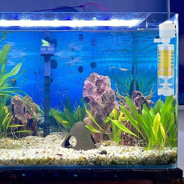 10W Akvariefilter - Akvariefilterpumpe til lille akvarium, filter til akvarium af en gallon, filterpatron til akvariefisketank, udskiftning