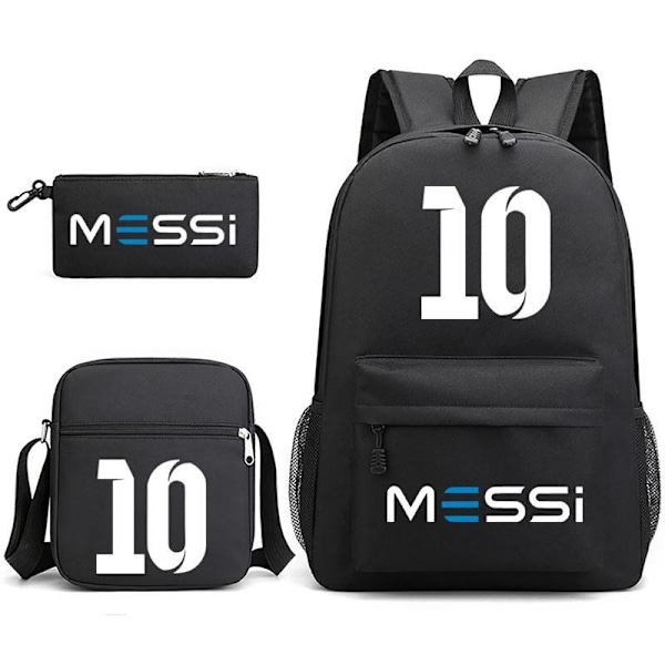 Messi Ryggsäck Pennfodral Axelväska Set (3 delar) svart 2