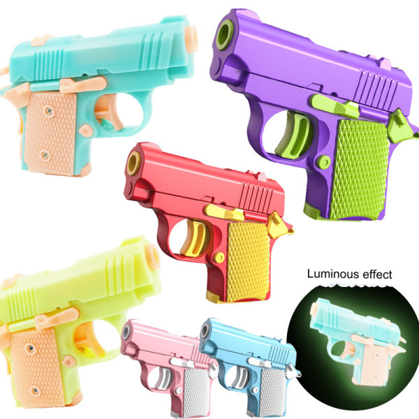 Gulrotpistol barnelekepistol julegave til barn Pink white (detachable)