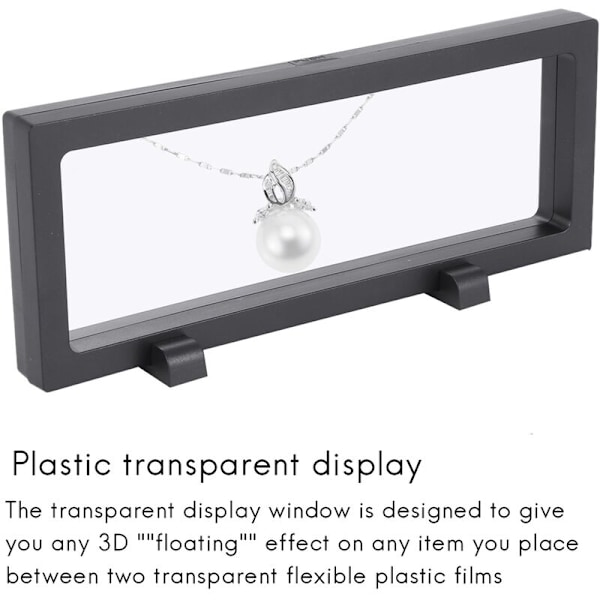 5-delars 3D-displayställ - Transparenta plastramar för visning av , antikviteter, mynt, medaljer och familjeklenoder