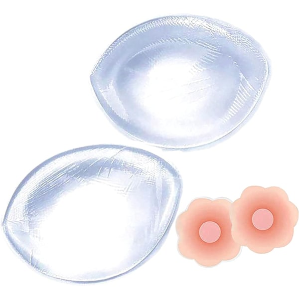 Silikon BH Inlägg Bröst, BH Pad Inserts Klar - Perfekt
