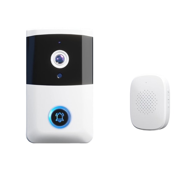 Smart trådlös fjärrkontroll videodörrklocka - Intelligent visuell dörrklocka, Fashion Home HD Night Vision, WiFi säkerhetsdörr dörrklocka för hem