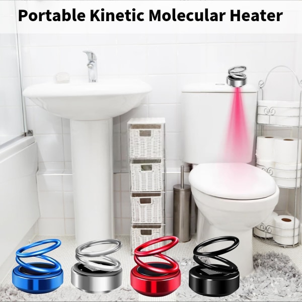 2pcs Portable Mini Kinetic Molecular Heater, Portable Autorotating Double  Ring Heater, Portable Heater for Ehicles, Portable Kinetic Molecular Car