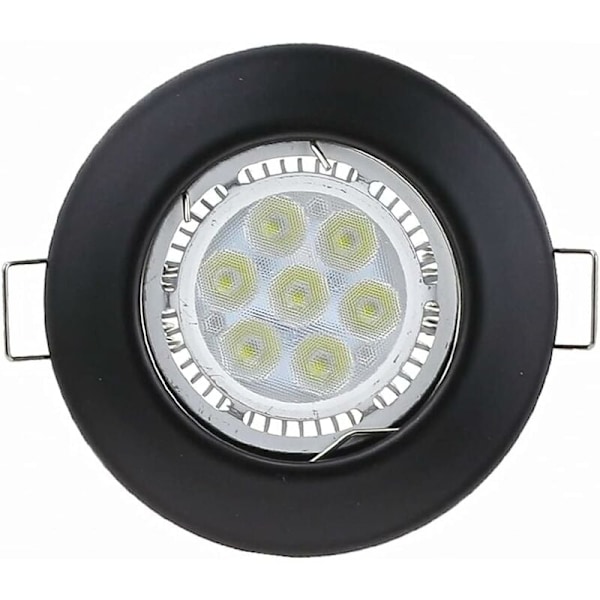 36 st fjäderringar 50 mm för GU10 MR16 spotlight fjäderring fixeringsringklämma för halogen LED-lampor eller infällda spotlights i silver.